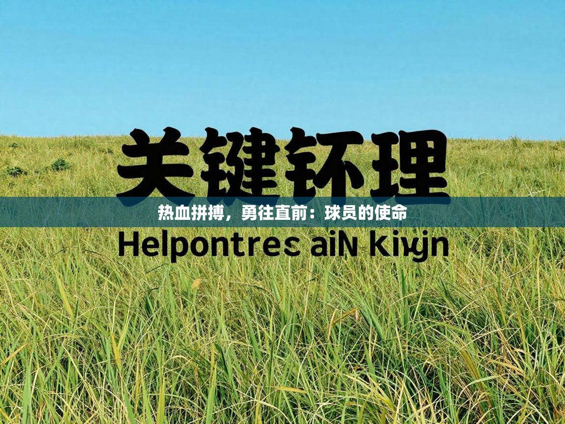 热血拼搏，勇往直前：球员的使命  第2张