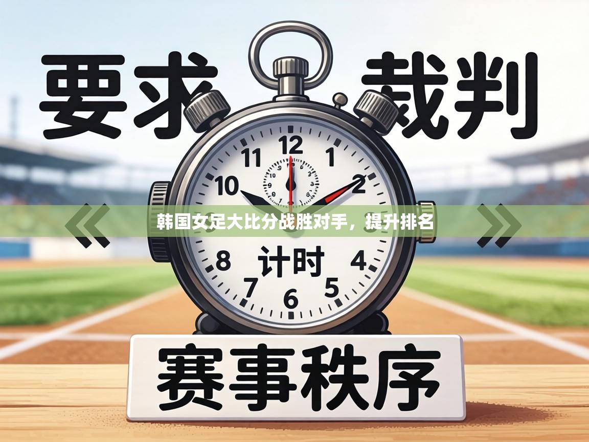 韩国女足大比分战胜对手，提升排名  第1张