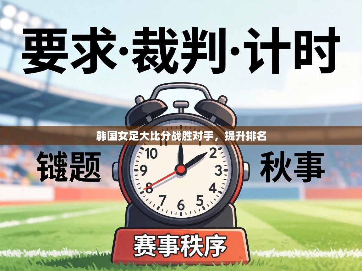 韩国女足大比分战胜对手，提升排名  第2张